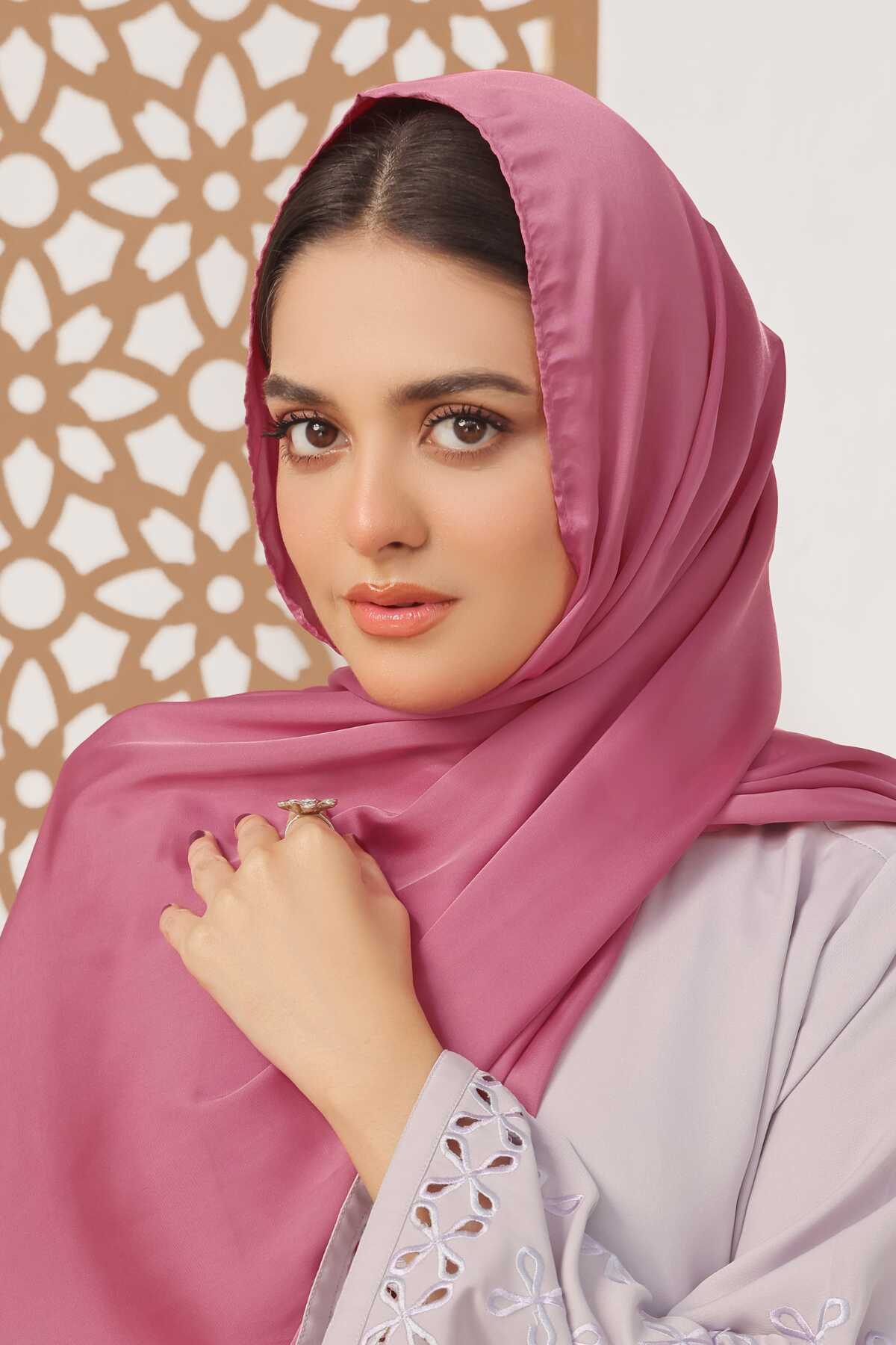 Dusky Rose Silk Hijab