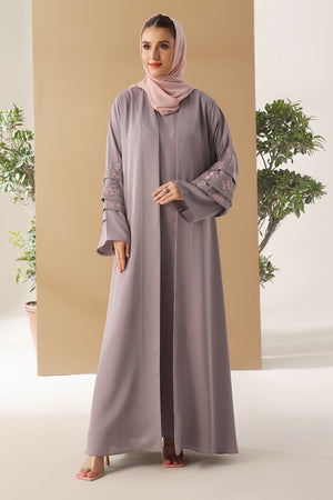 Dusty Lavender Shrug Abaya