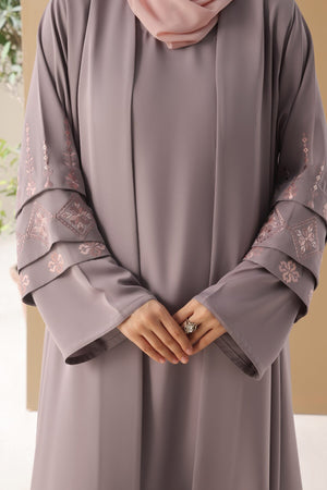 Dusty Lavender Shrug Abaya