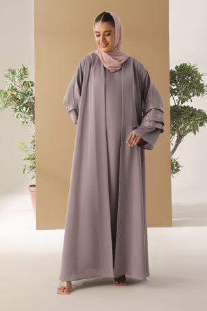 Dusty Lavender Shrug Abaya