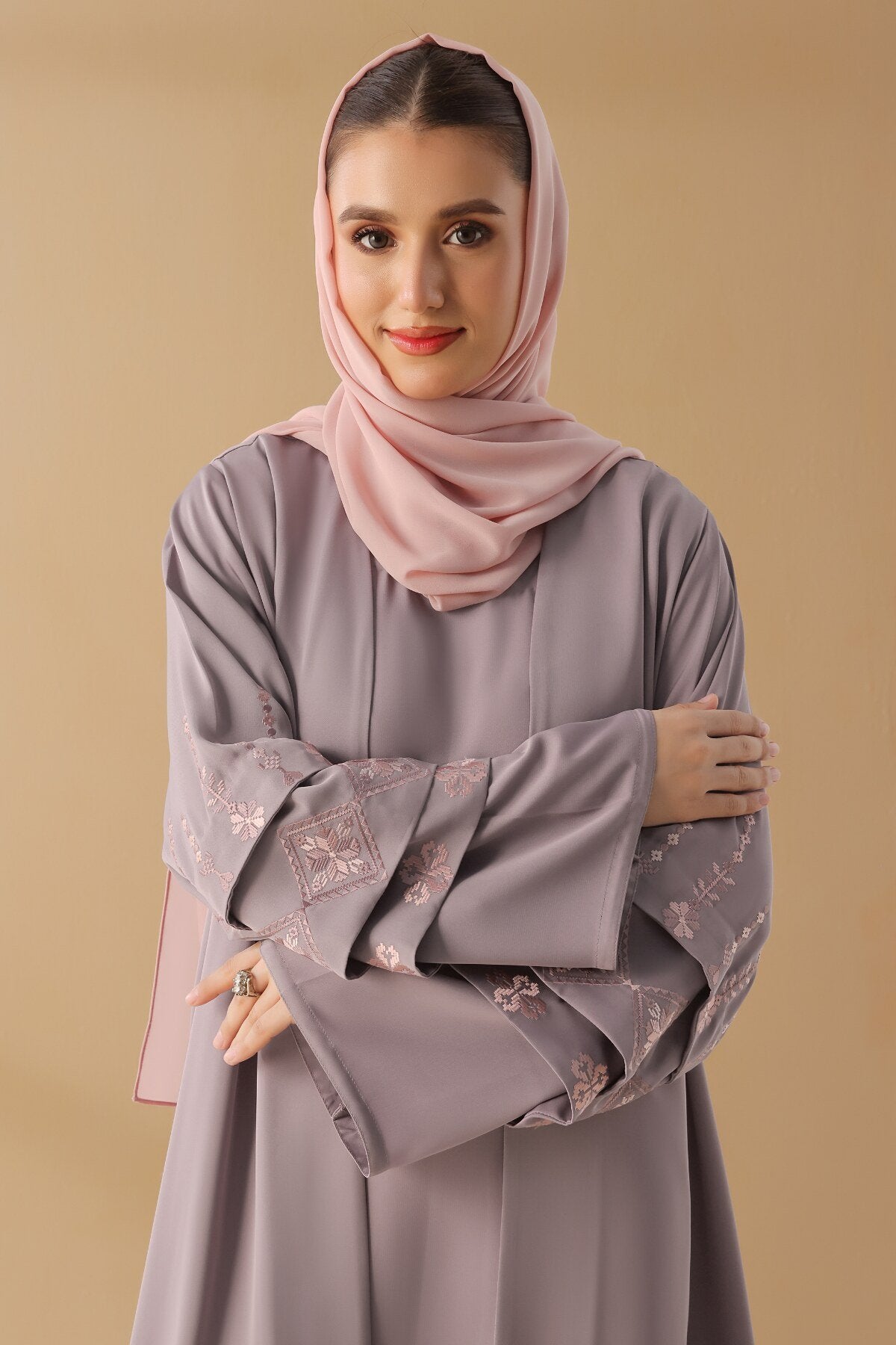 Dusty Lavender Shrug Abaya