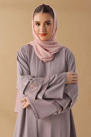 Dusty Lavender Shrug Abaya