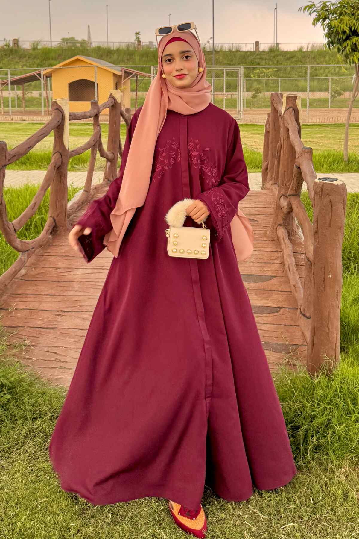 Floral Fest Embroidered Abaya