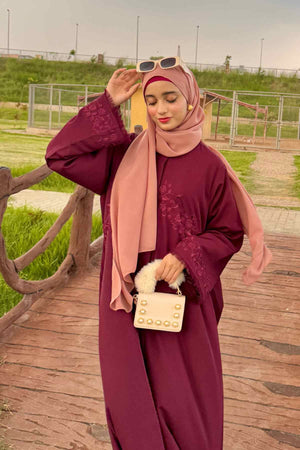 Floral Fest Embroidered Abaya