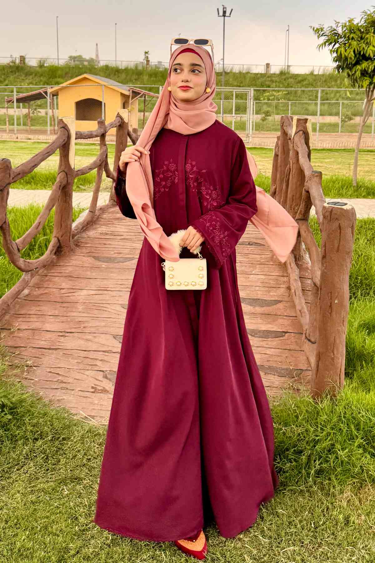 Floral Fest Embroidered Abaya