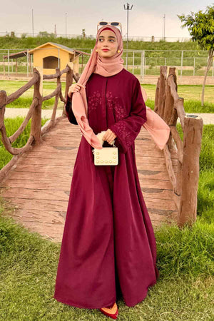 Floral Fest Embroidered Abaya