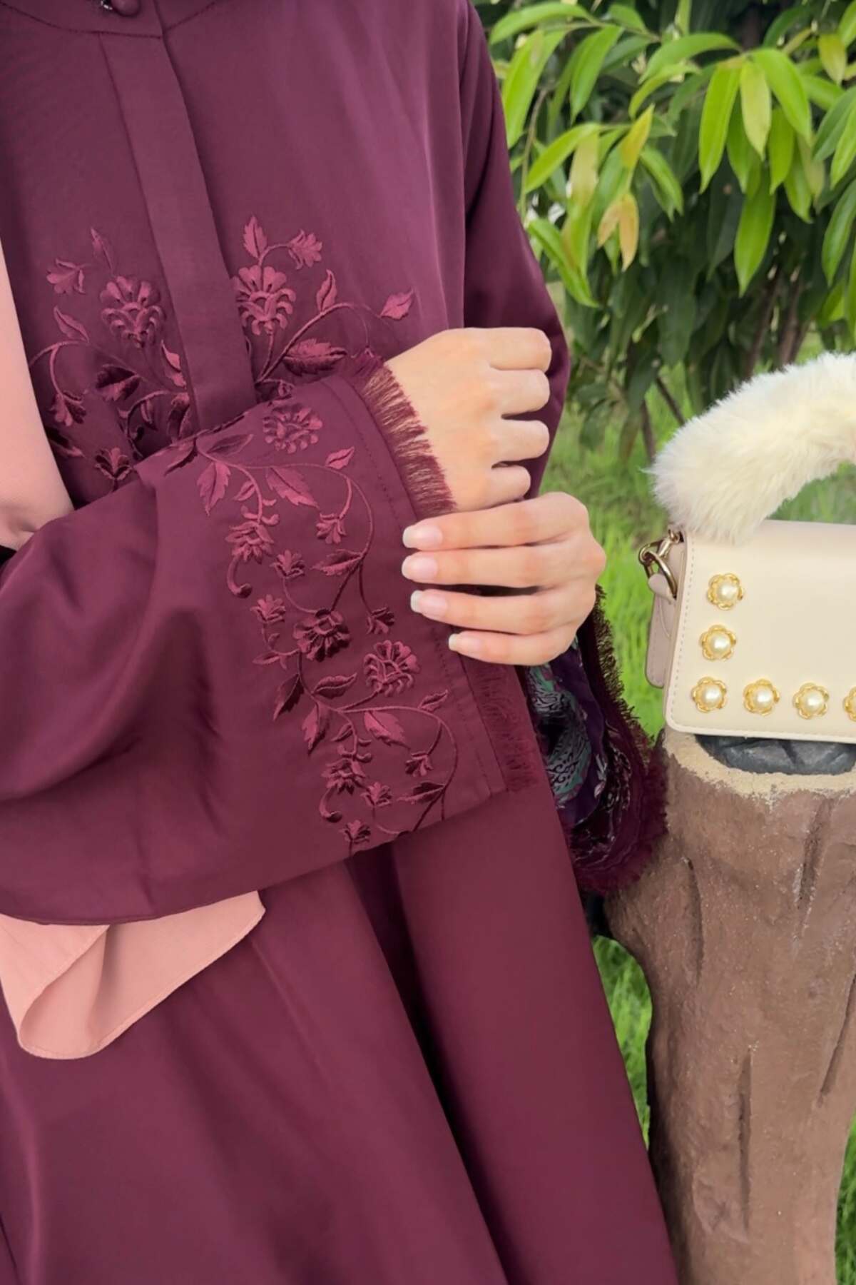 Floral Fest Embroidered Abaya
