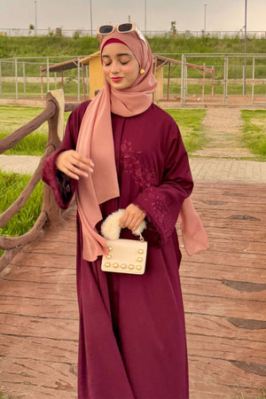 Floral Fest Embroidered Abaya