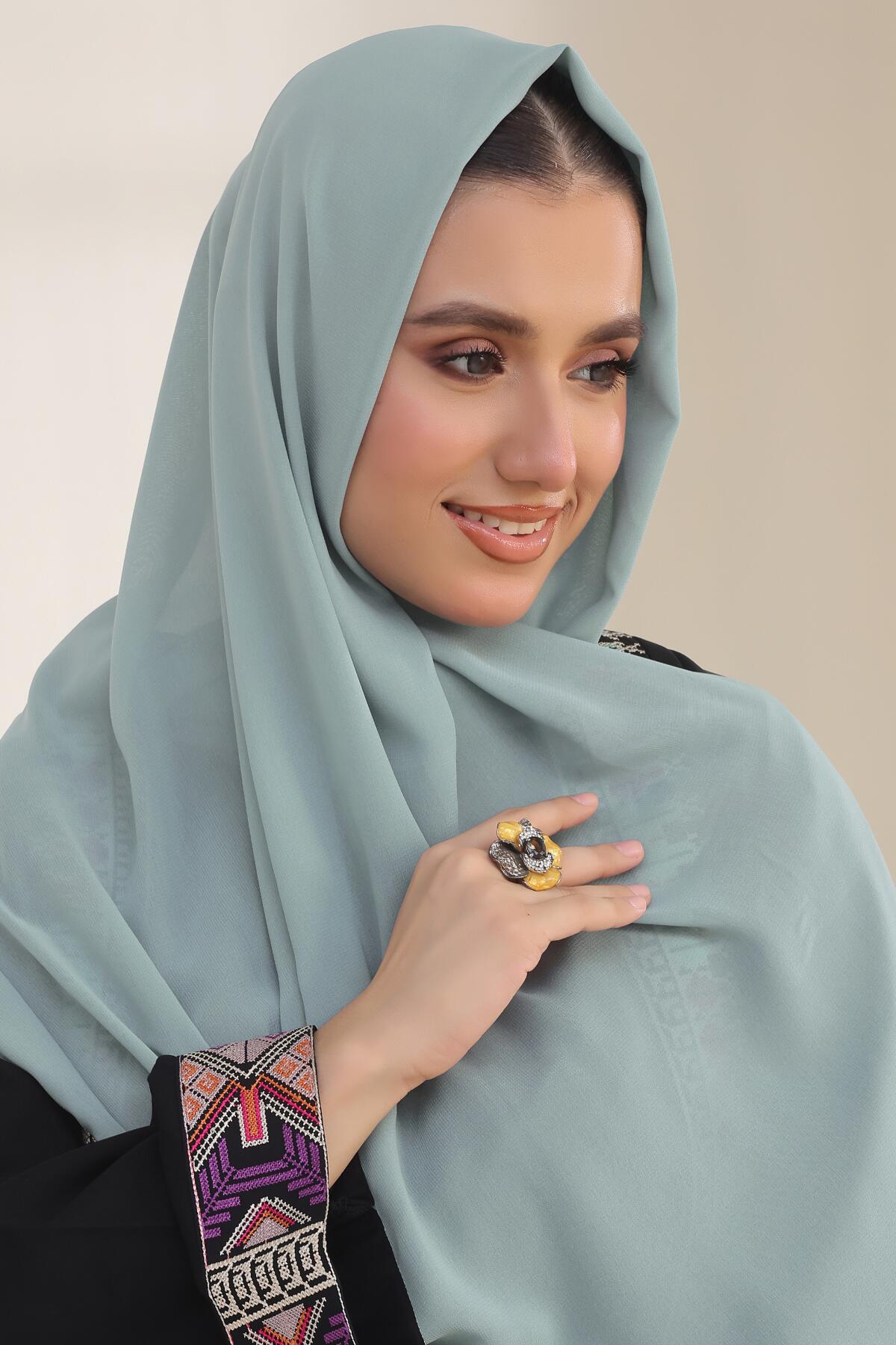Glacier Georgette Hijab