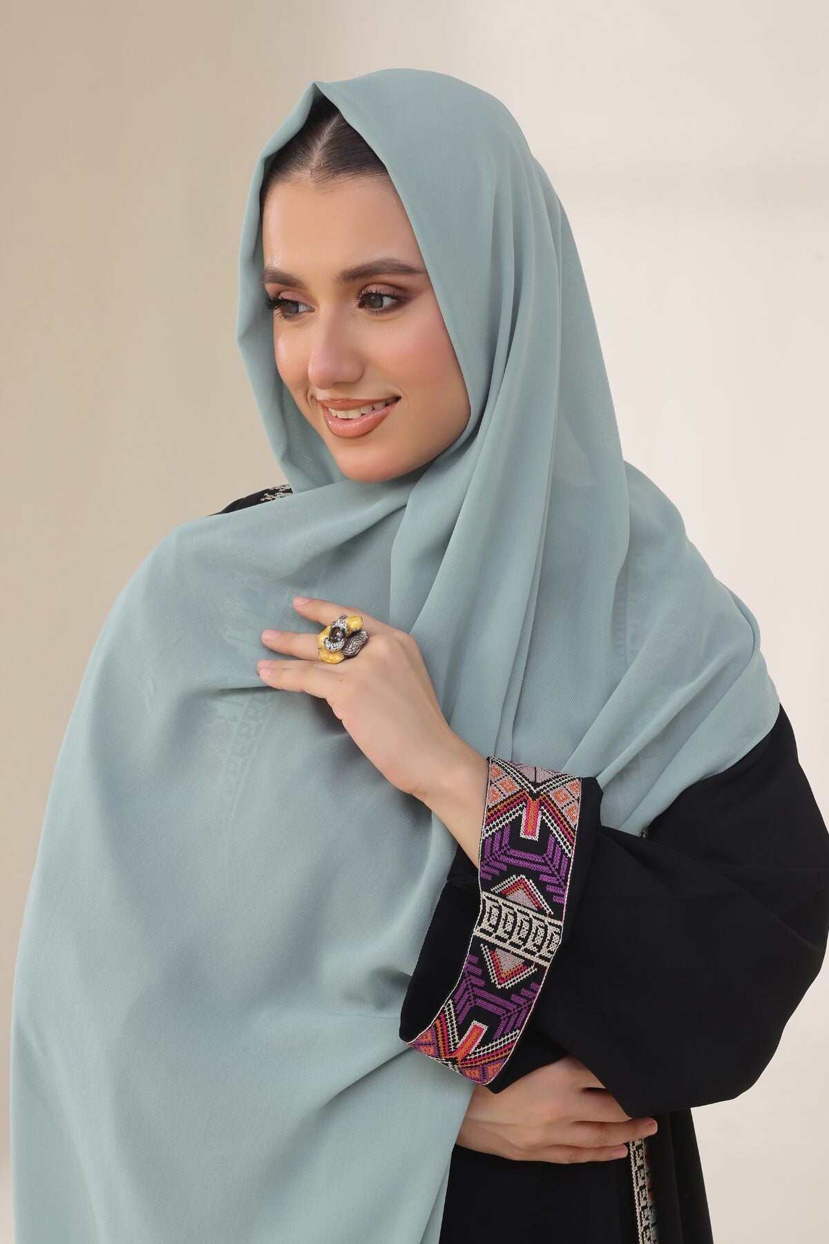 Glacier Georgette Hijab