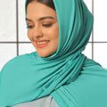 Greenish Teal Jersey Hijab