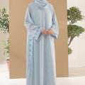 Ice Snowflake Embroidered Abaya