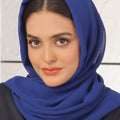 Lapis Blue Georgette Hijab