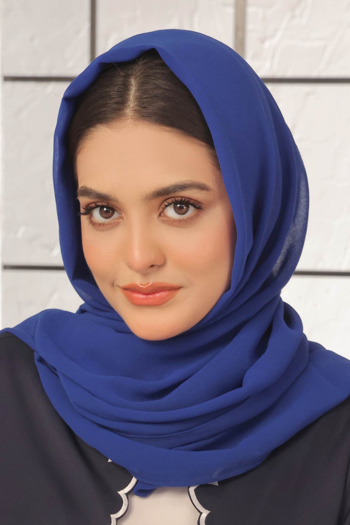 Lapis Blue Georgette Hijab