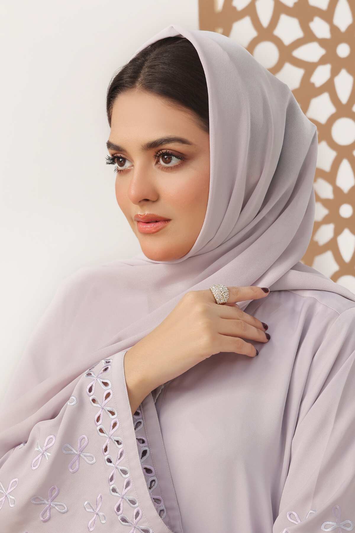 Light Lilac Georgette Hijab