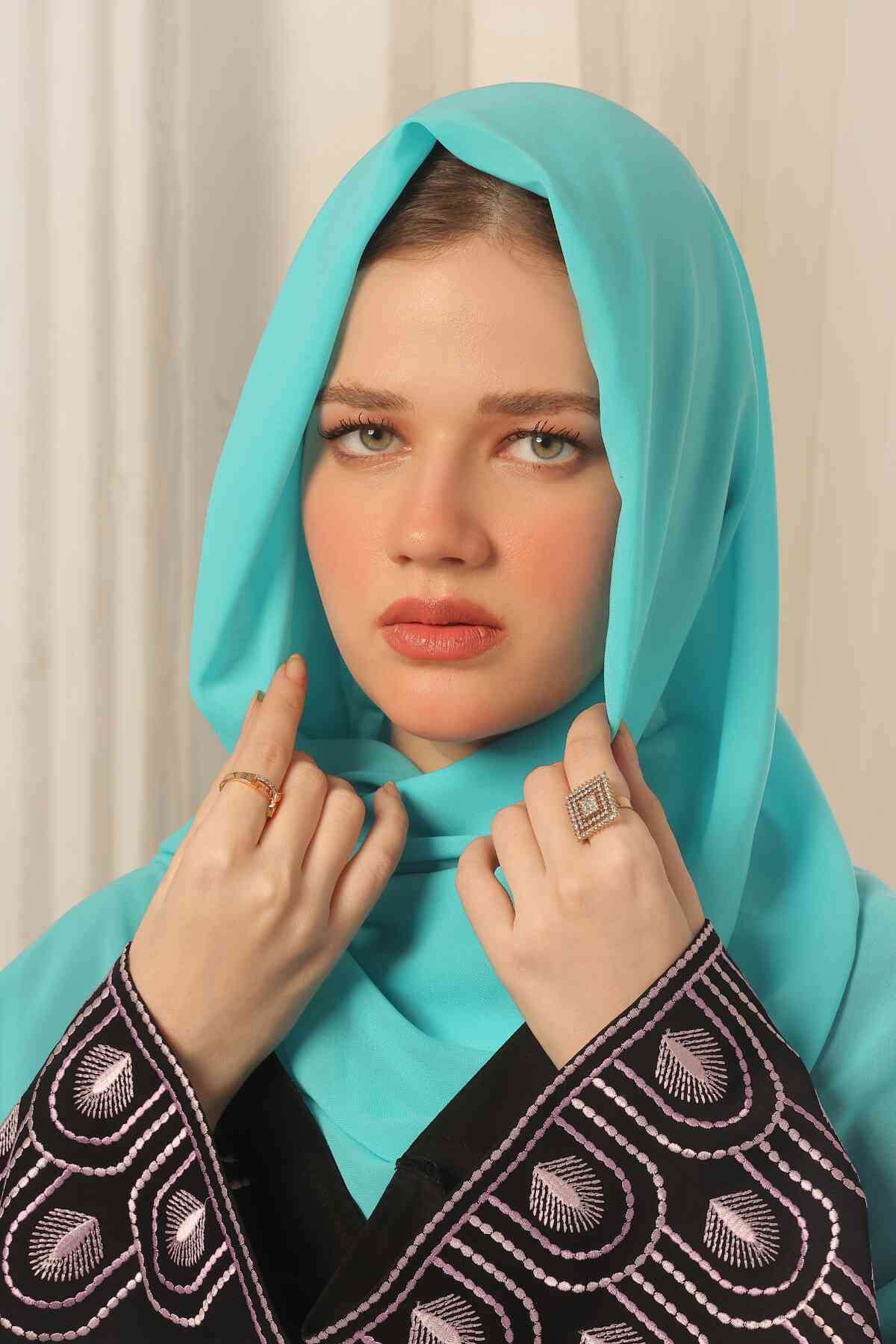 Light Sea Green Georgette Hijab