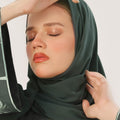 Lunar Green Georgette Hijab