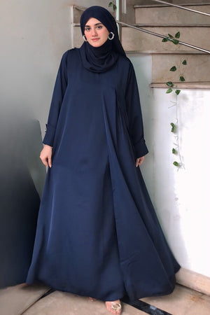 Marble Blue Abaya