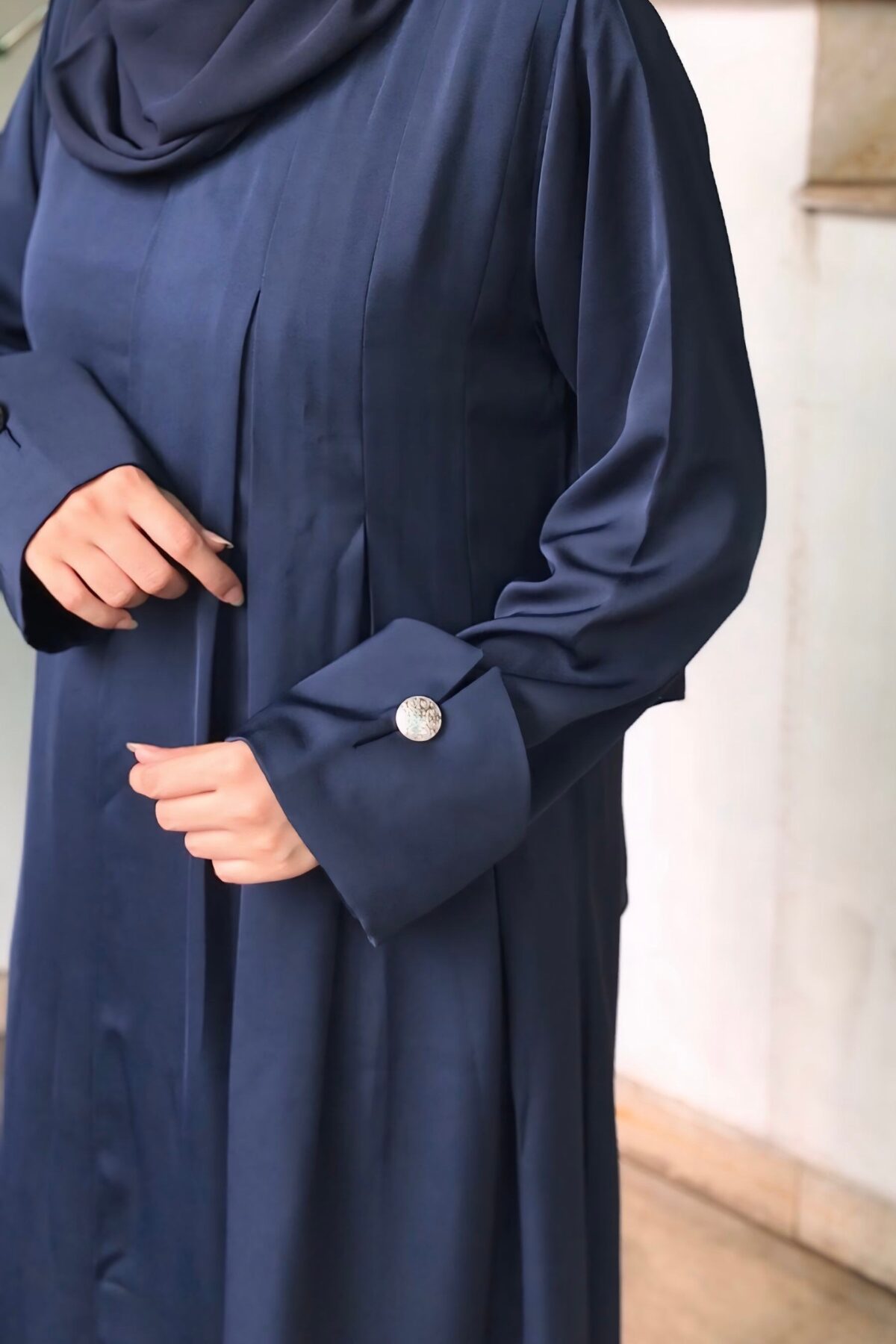 Marble Blue Abaya