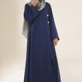 Marine Blue Coat Abaya