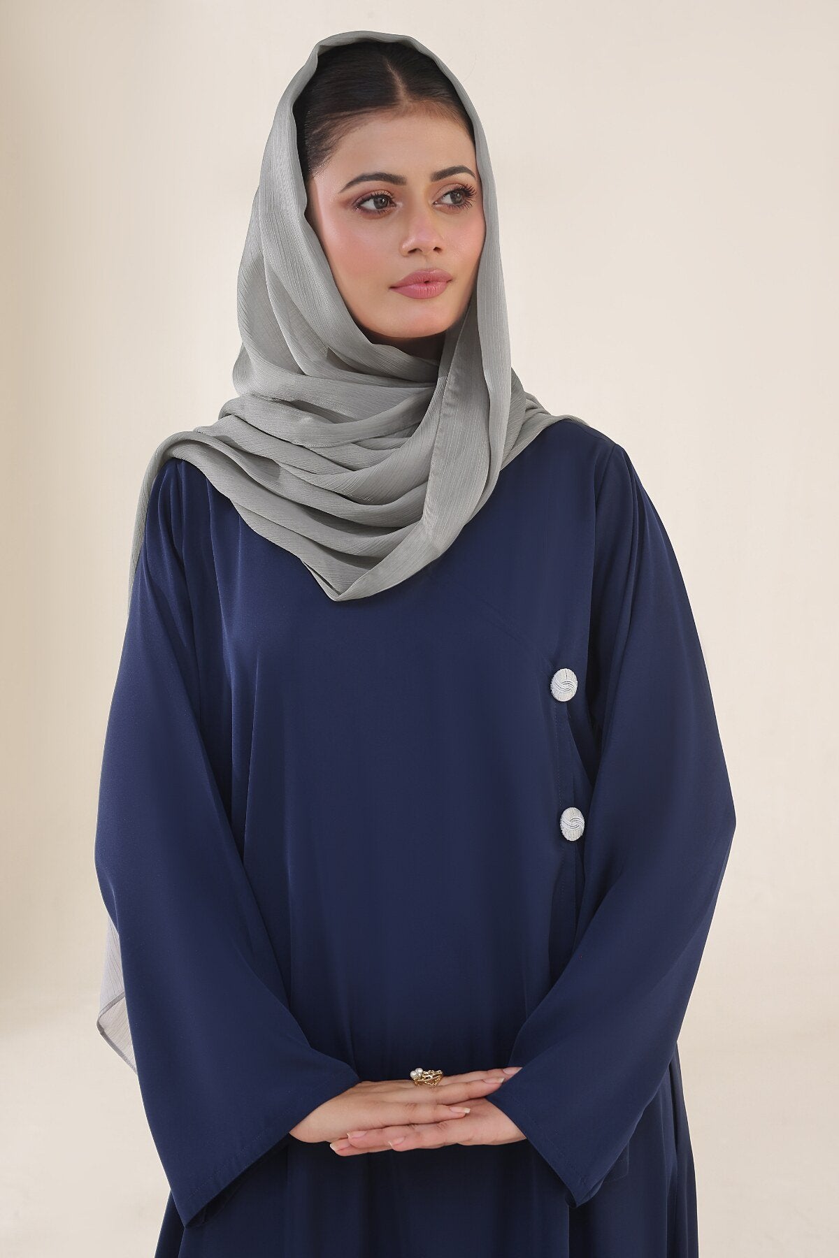 Marine Blue Coat Abaya
