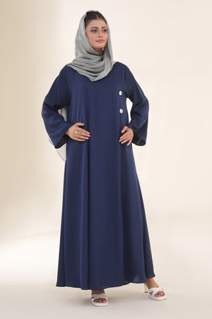 Marine Blue Coat Abaya