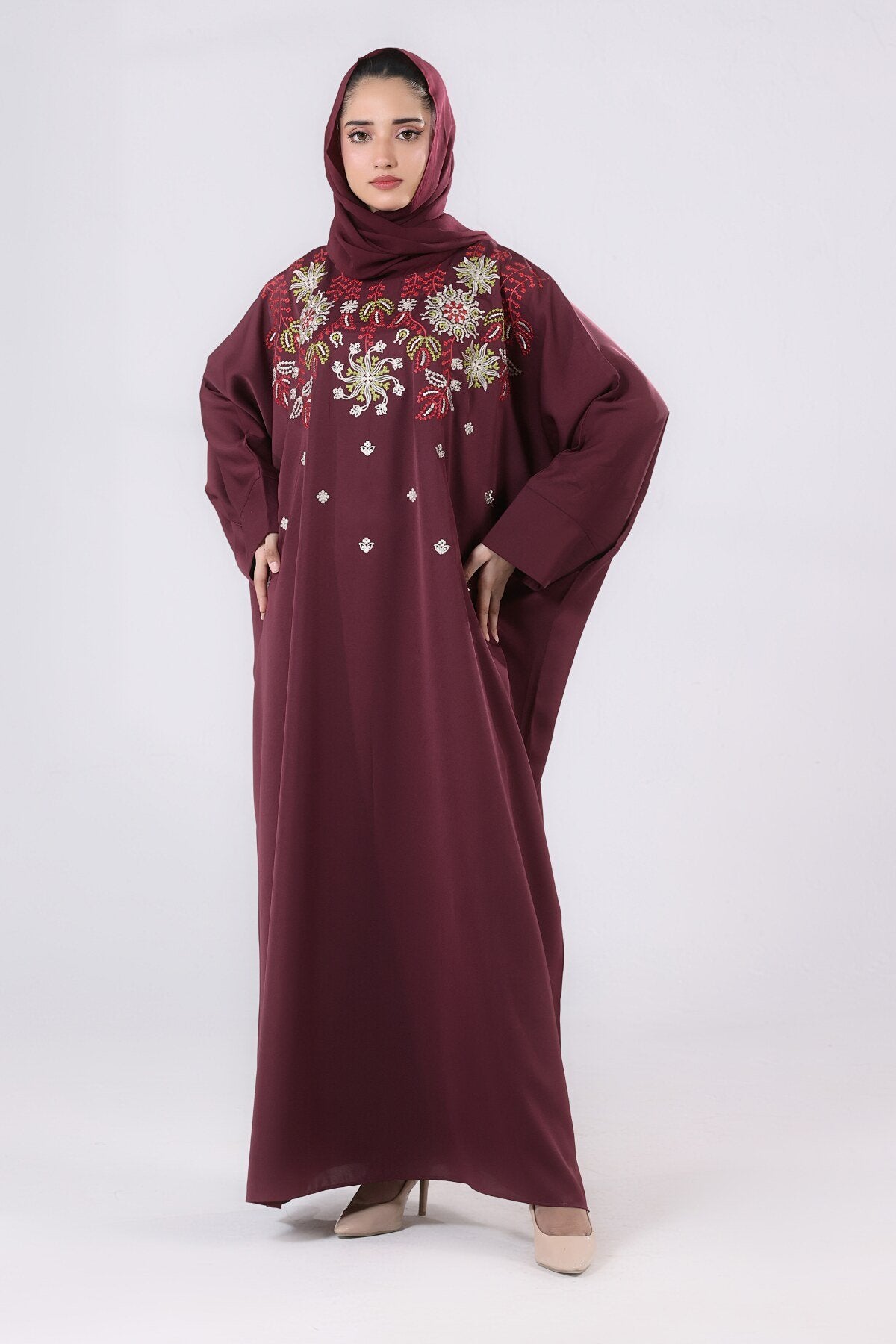 Maroon Muse Kaftan