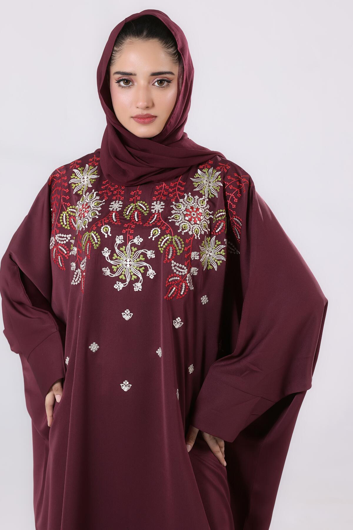 Maroon Muse Kaftan