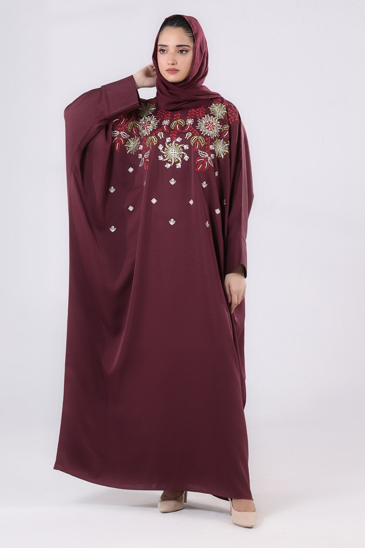 Maroon Muse Kaftan