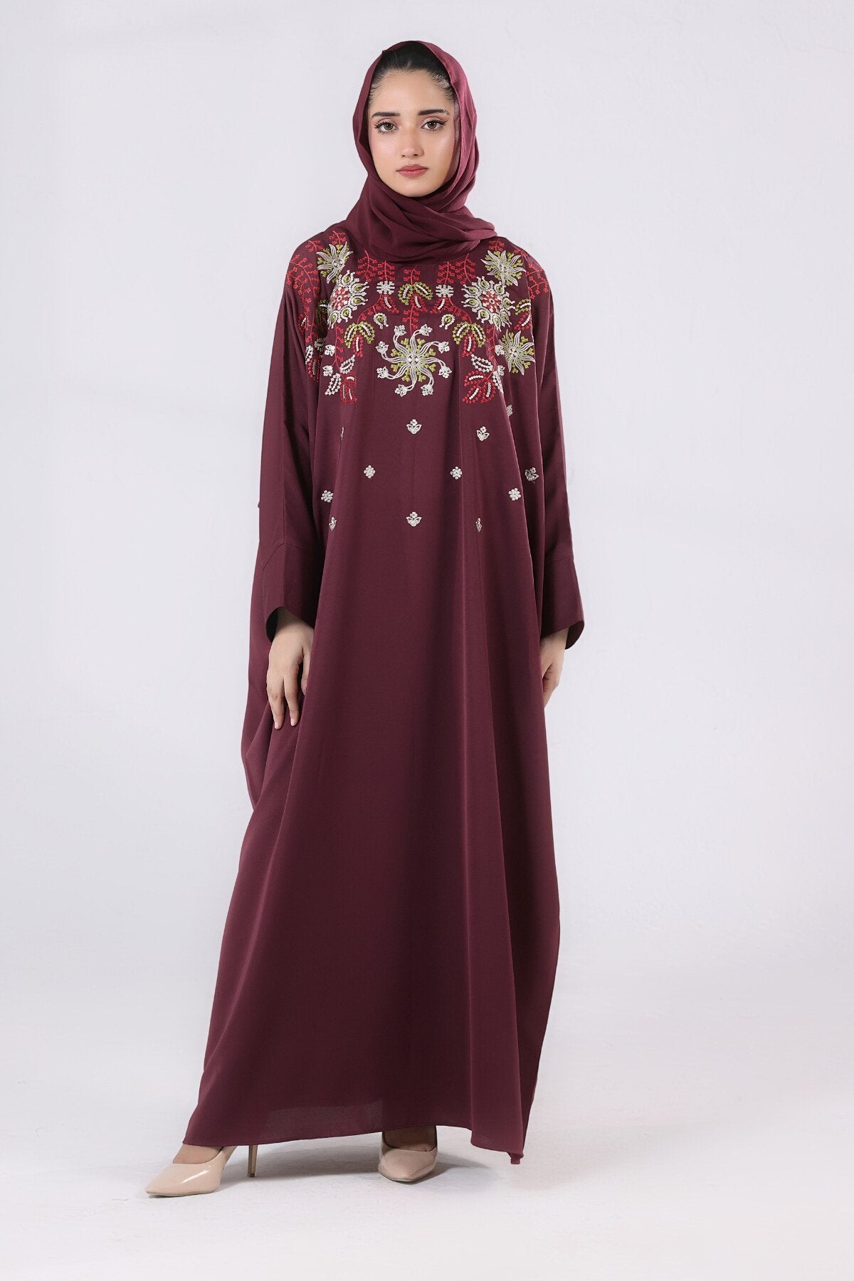 Maroon Muse Kaftan