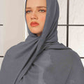 Medium Grey Georgette Hijab