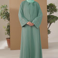 Mint Pistachio Shrug Abaya