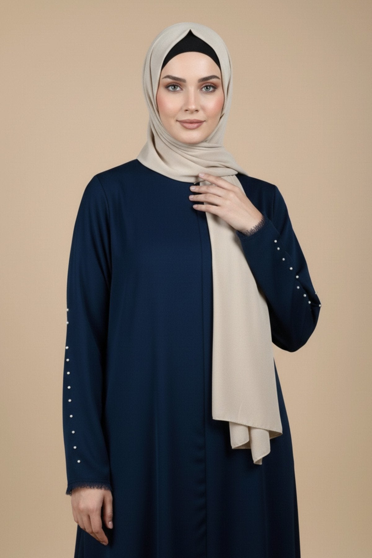 Mughal Art Embroidered Abaya