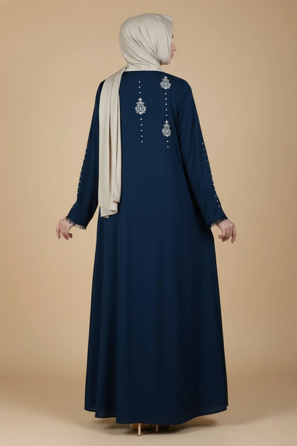 Mughal Art Embroidered Abaya