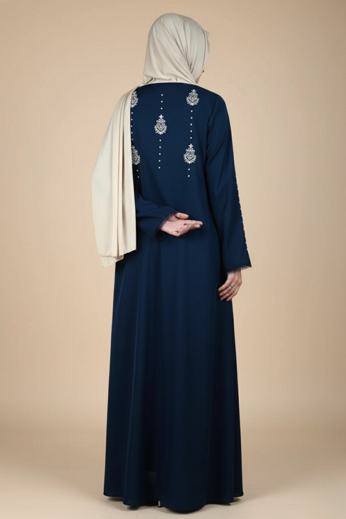 Mughal Art Embroidered Abaya