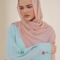 Oyster Pink Georgette Hijab