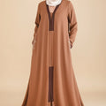 Pale Copper Kimono Abaya
