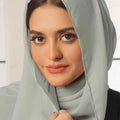 Pale Slate Georgette Hijab