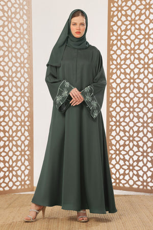 Palm Embroidered Abaya