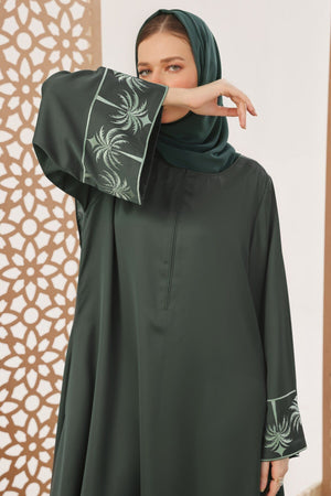 Palm Embroidered Abaya