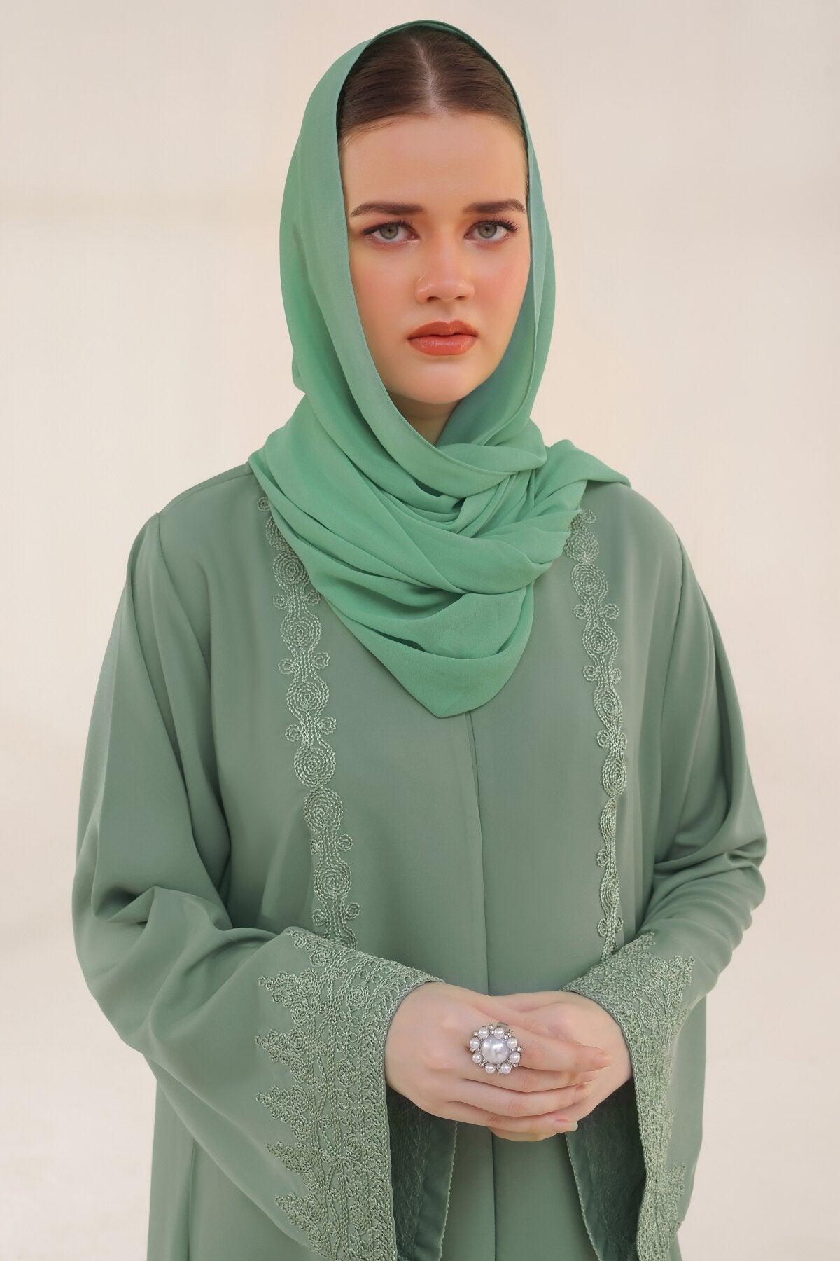 Pistachio Cord Abaya
