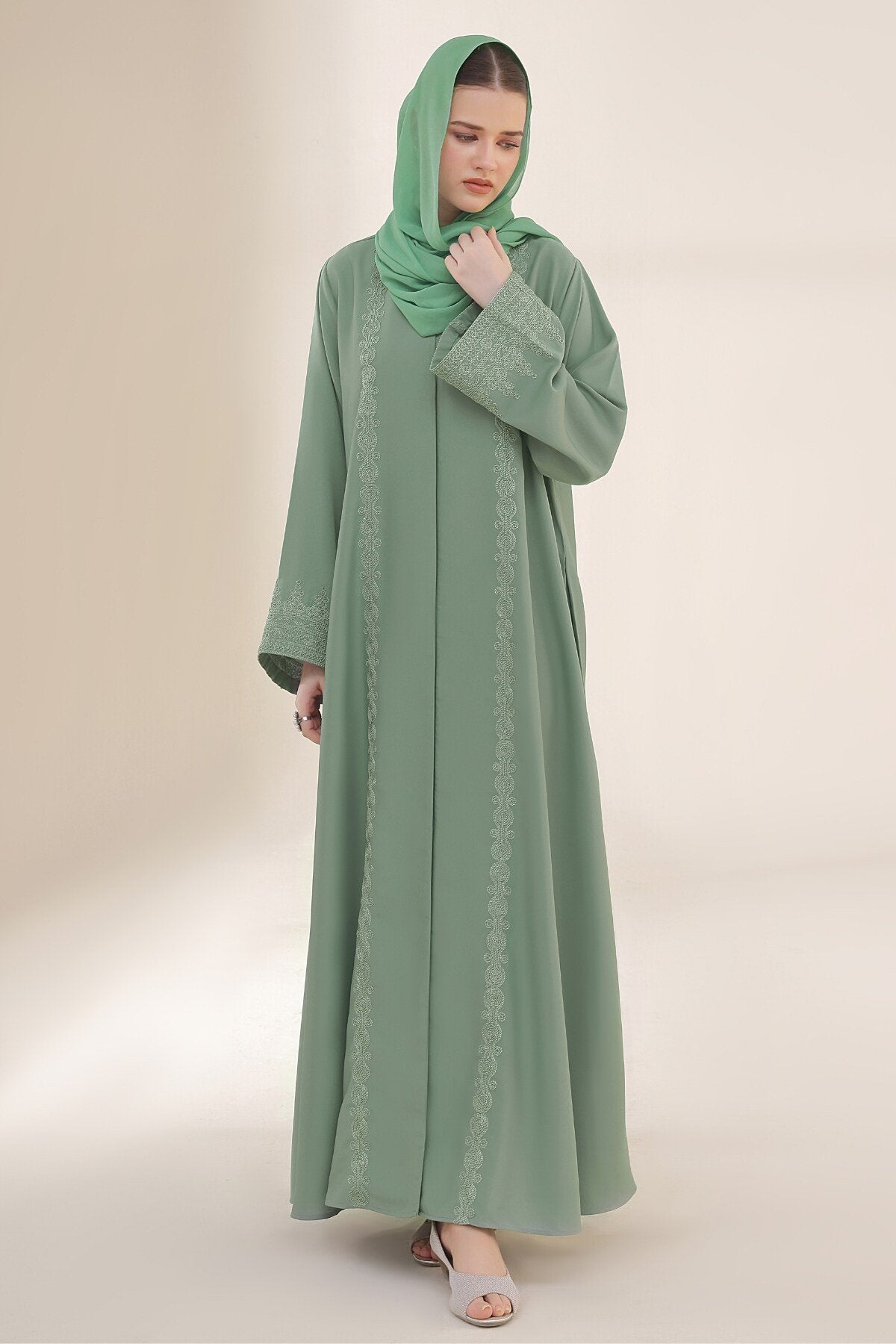 Pistachio Cord Abaya