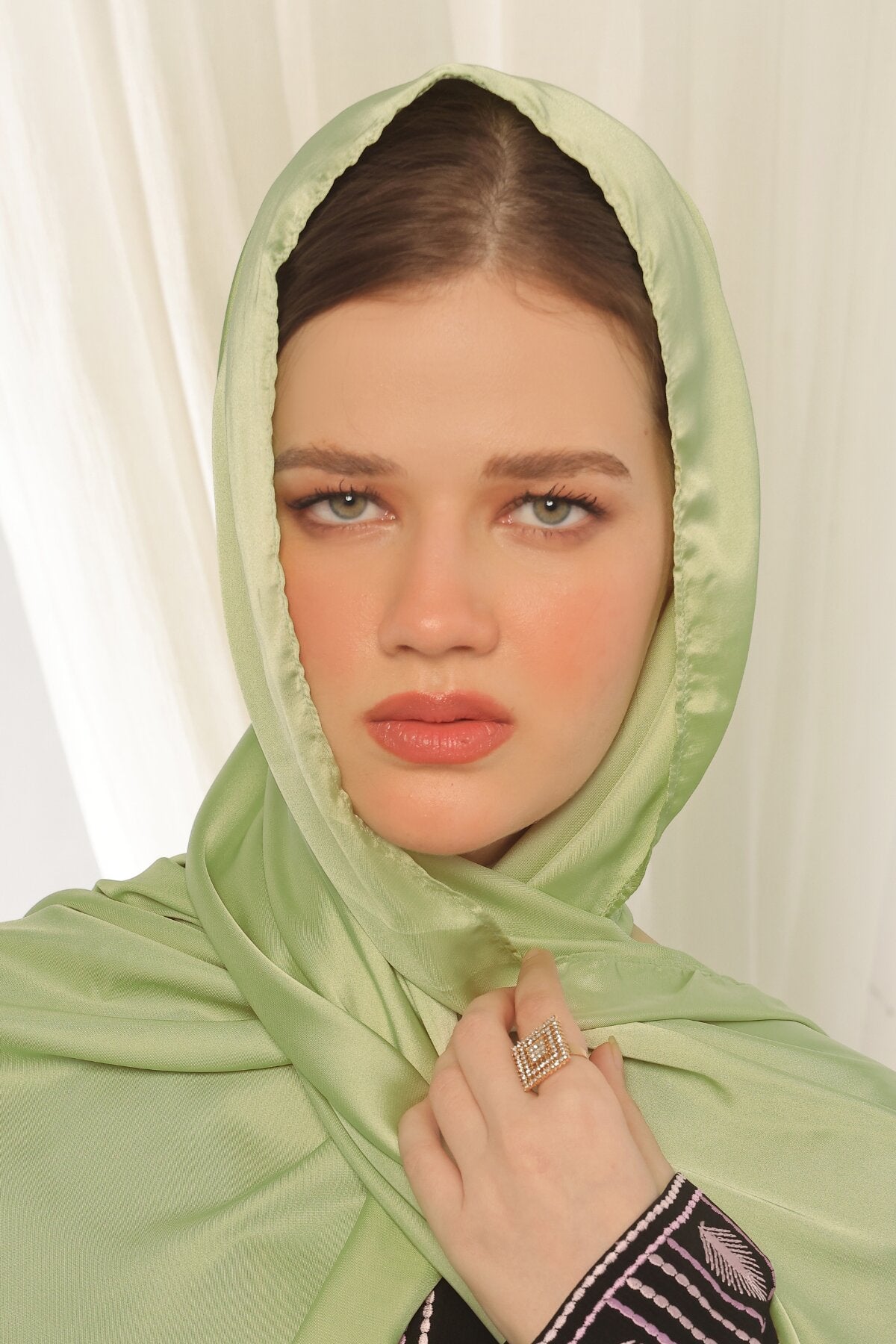 Pistachio Silk Hijab