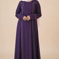Purple Haze Embroidered Abaya