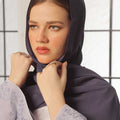 Purple Taupe Georgette Hijab