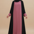 Raspberry Glace Kimono Abaya