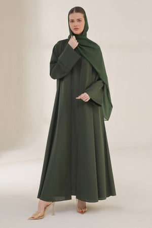Rifle Green Shrug Abaya
