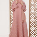 Rose Pink Embroidered Abaya