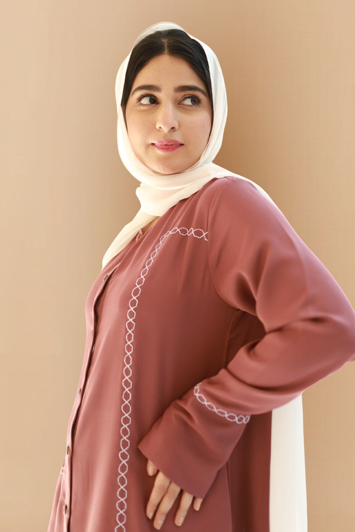 Rose Vale Embroidered Abaya