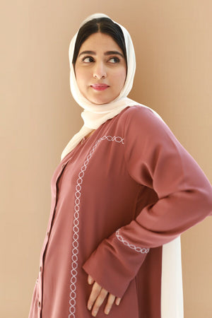 Rose Vale Embroidered Abaya